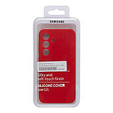 Чохол Liquid Silicone (AA) Full Camera для Samsung Galaxy S25 5G (S931) Колір 14.Red, фото 3