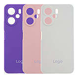 Чохол Liquid Silicone (AA) Full Camera для Xiaomi Redmi 13C/Poco C65 15.Dark Grey, фото 2