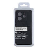 Чохол Liquid Silicone (AA) Full Camera для Xiaomi Redmi Note 14 5G 15.Dark Grey, фото 3