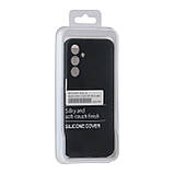 Чохол Liquid Silicone (AA) Full Camera для Samsung Galaxy S24+ 5G (S926) 18.Black, фото 4