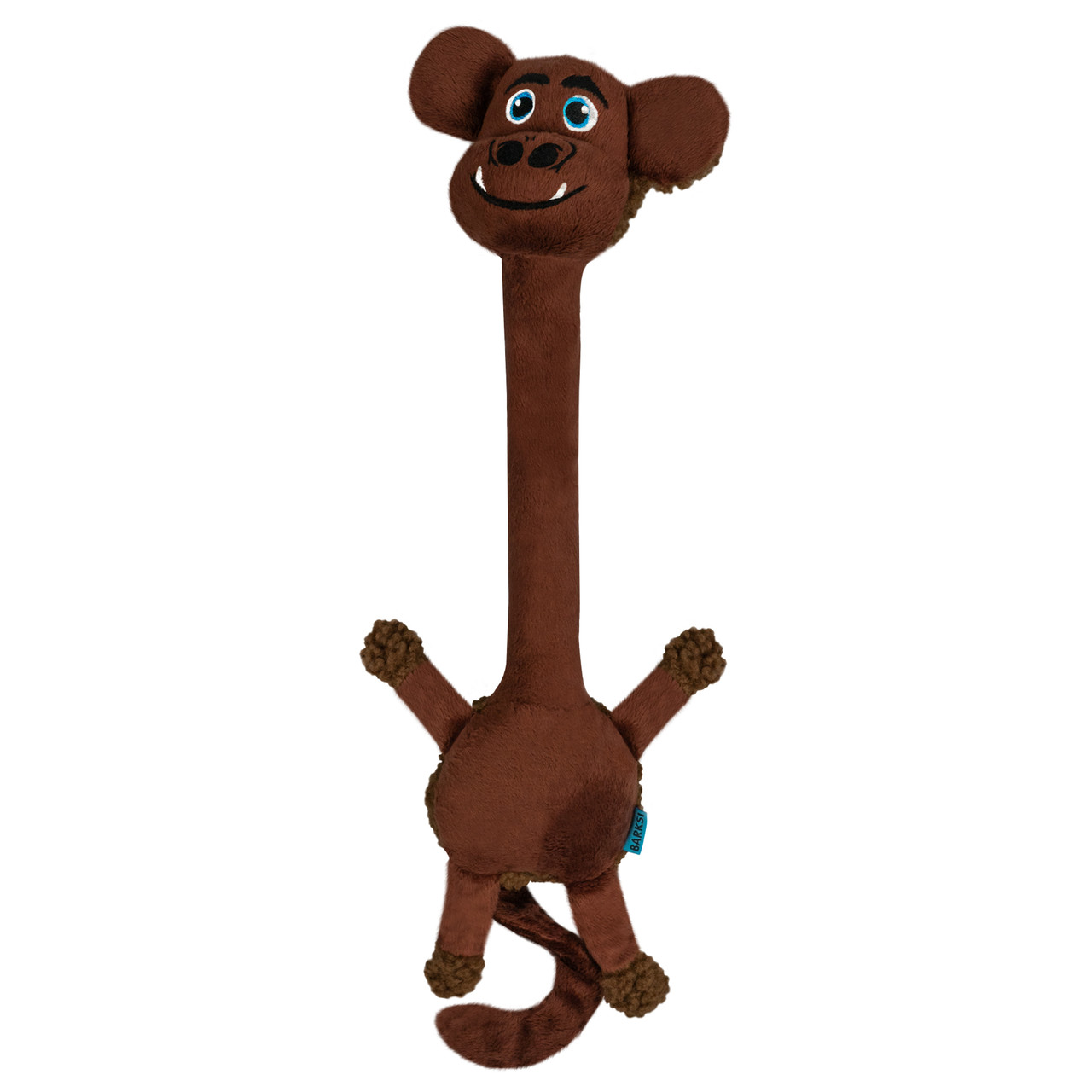 Іграшка для Собак Barksi з хрусткою шиєю та пищалкою Мавпа, фото 1