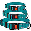 Нашийник для Собак BronzeDog Active Нейлоновий зі Світловідбиттям та Пластиковою Пряжкою Бірюзовий S, фото 4