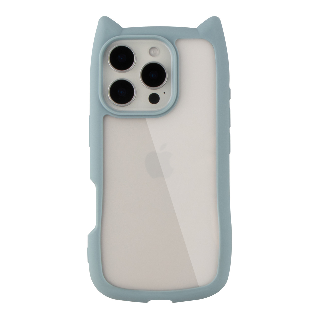 Чохол TPU+PC Cat Ears Case для iPhone 16 Pro Колір Blue, фото 1