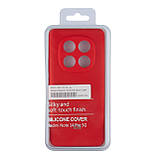 Чохол Liquid Silicone (AA) Full Camera для Xiaomi Redmi Note 14 Pro 5G/Poco X7 5G 14.Red, фото 3