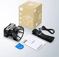 Ліхтар налобний Philips SFL1342 LED акумуляторний 18650, сенсорний, Type-C, для туризму та кемпінгу