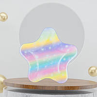 Набір тарілок фігурних тарілок Зірка градієнт 23х23 см одноразові паперові 10 шт Польща