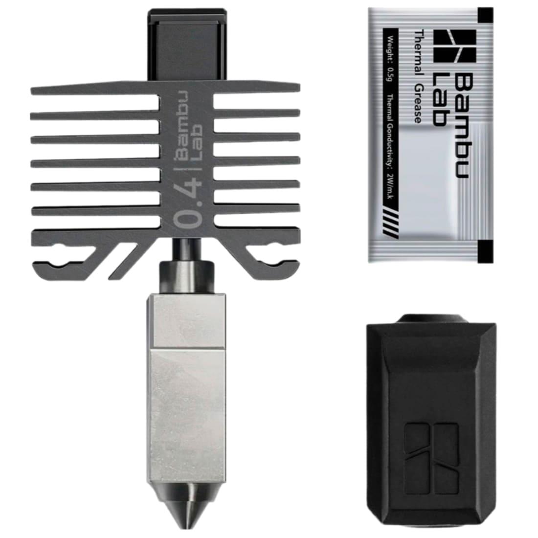 Хотенд з загартованим соплом 0.4мм для Bambu Lab X1 & P1 Series