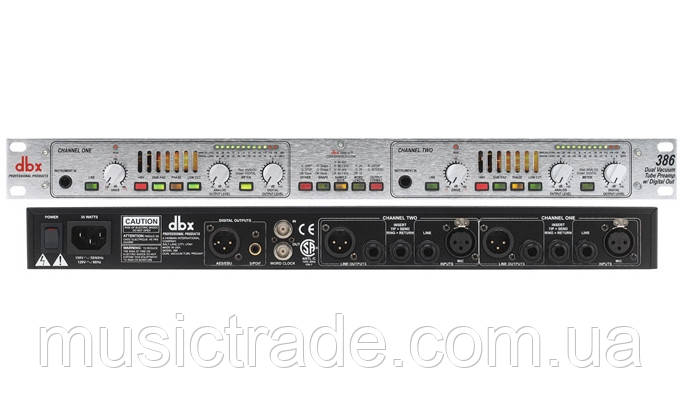 Ламповий передпідсилювач DBX 386
