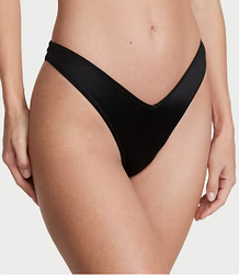 Трусики стрінги Victoria's Secret Very sexy з бретельками на спині (чорні) M