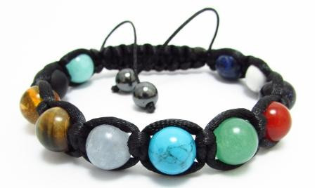 Браслет Шамбала Shamballa на замовлення з різних натуральних каменів, фото 1