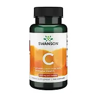 Вітамін С з шипшиною, Vitamin C with Rose Hips, Swanson, 500 мг, 100 капсул