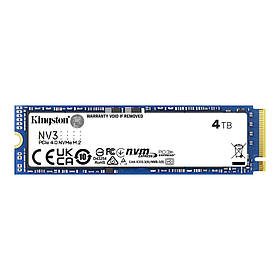 Накопичувач SSD M.2 Kingston NV3 4000GB NVMe 2280 PCIe 4.0 x4 3D NAND yL.