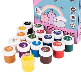 Гуаш 16кол. 20мл Yes Pusheen 230403, 0935