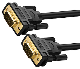 Кабель UGREEN VG101 VGA Male to Male Cable 1m (Black)(UGR-11673) yL.
