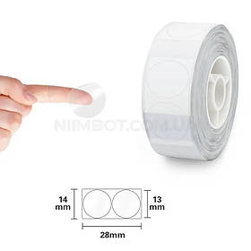 Етикетки NIIMBOT TT14*28-220 Round Transparent For D11/D110/D101/H1S (A2G88778901) yL.