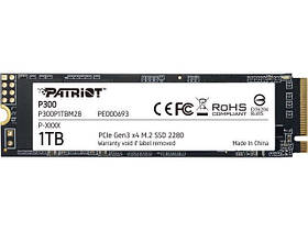 Накопичувач SSD M.2 Patriot P300 1TB NVMe 2280 PCIe 3.0x4 3D NAND TLC yL.