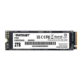 Накопичувач SSD M.2 Patriot P320 2TB NVMe 2280 Gen3.0 x4 3D TLC yL.