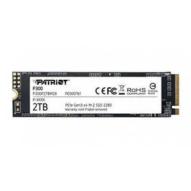 Накопичувач SSD M.2 Patriot P300 2TB NVMe 2280 PCIe 3.0x4 3D NAND TLC yL.