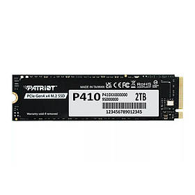 Накопитель SSD M.2 Patriot P410 2TB NVMe 2280 PCIe Gen4 x4 5000/4500 TLC yL.