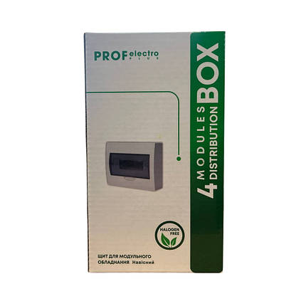 Розподільчий щит Profgroup на 4 модулів накладний РН4, фото 1