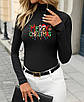Кофта з довгими рукавами з новорічним принтом, фото 3