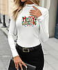 Кофта з довгими рукавами з новорічним принтом, фото 6
