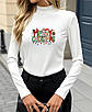 Кофта з довгими рукавами з новорічним принтом, фото 7
