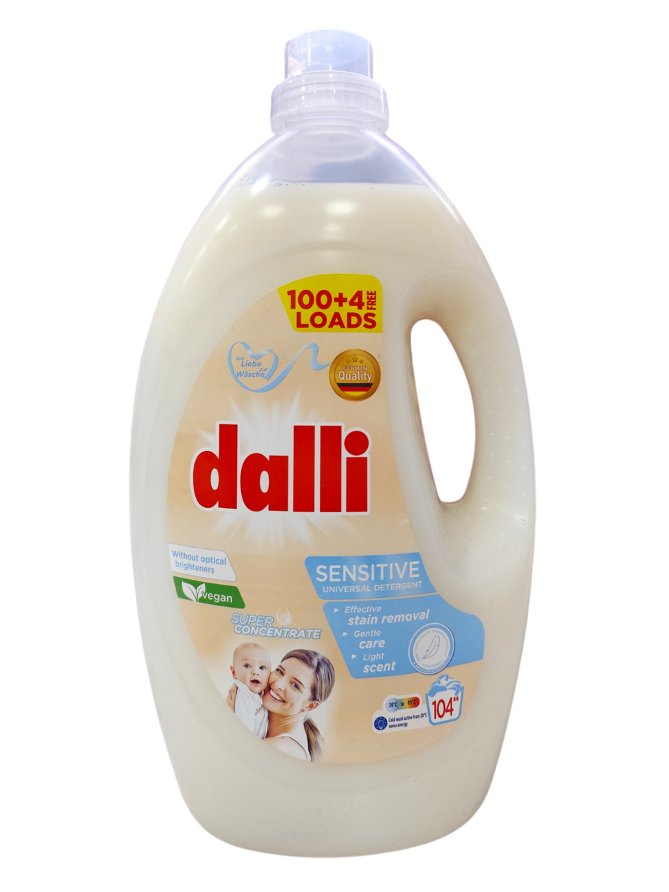 Дитячий гель для прання Dalli Sensitiv суперконцентрат Німеччина, 3.65л (104 прання), фото 1