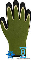 Рукавички робочі зимові покриті спіненим латексом Т-950 (зелені)