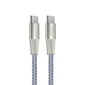 Кабель WUW-X201 Type-C to Type-C 100W 1m grey yL.