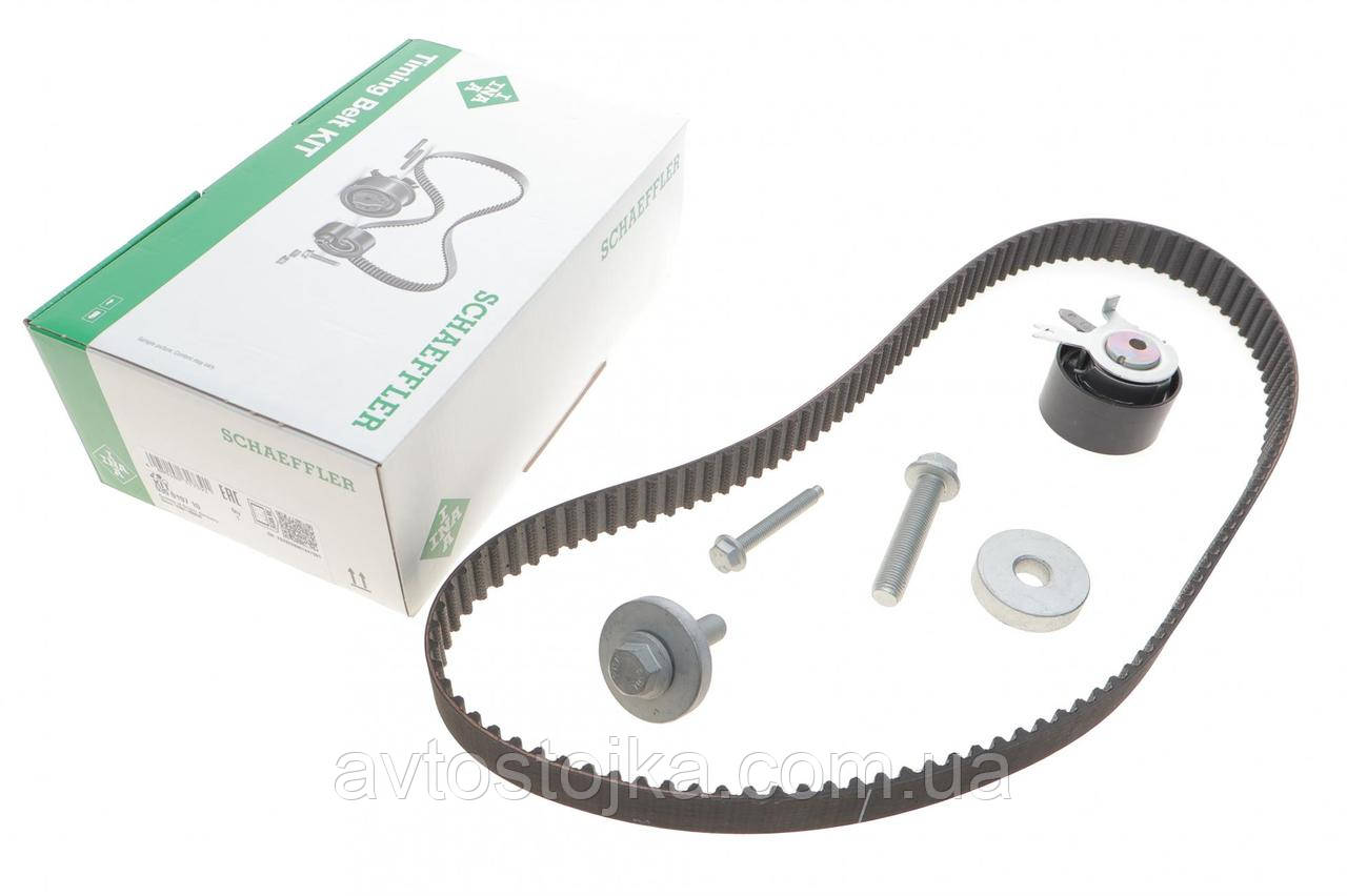 Ремінь +ролик ГРМ (комплект) Renault Kangoo 1.5 INA (Німеччина), фото 1