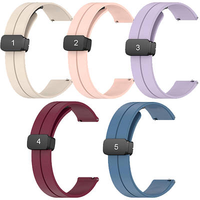 Силікон магнітний ремінець для amazfit gtr 47mm / gtr 2 / 2e / 3 pro / gtr 4 / pace / stratos
