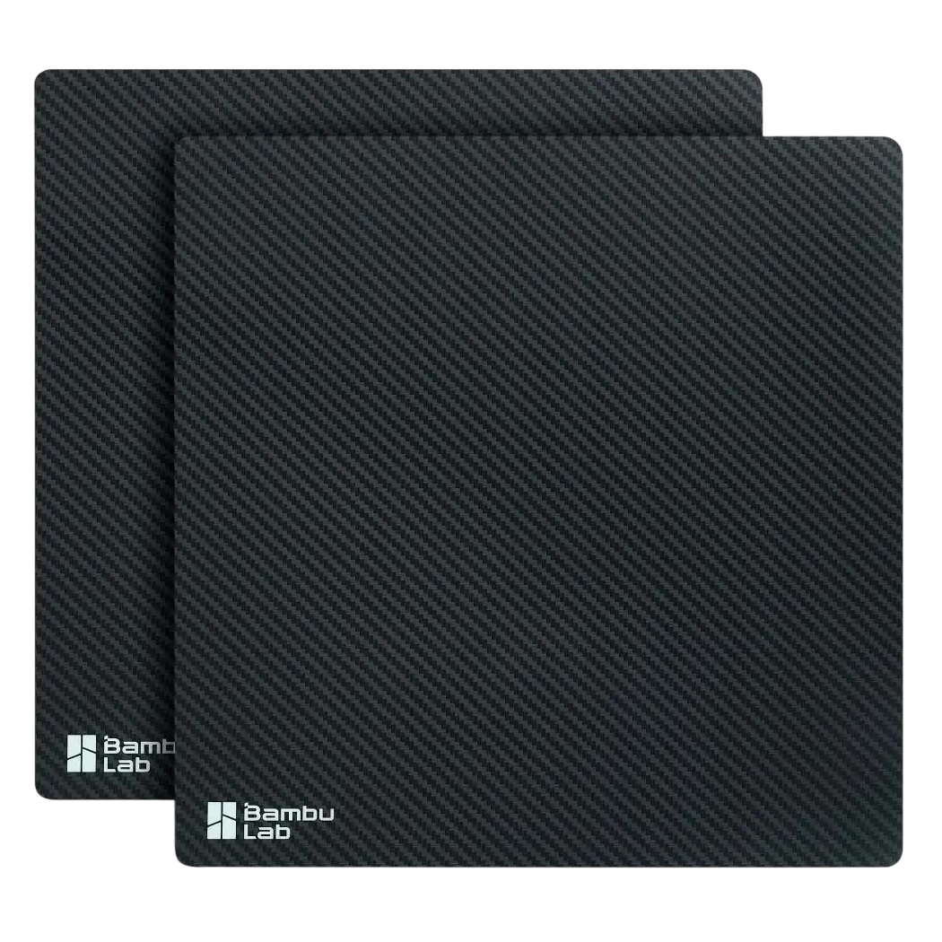 Комплект из двух текстурированных пленок Carbon Fiber для 3D-принтеров Bambu Lab A1 mini