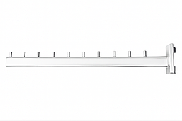 Кронштейн (Флейта) в рейку, хром, 40 см .