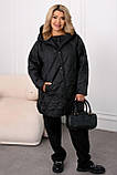 Куртка для пишних дам "Плащовка". Розміри: 48-50, 52-54, 56-58, 60-62, фото 2