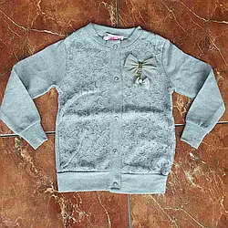 Дитяча Кофта Кардиган з мереживом на дівчинку Зріст 98 см Туреччина