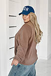 Флісова жіноча кофта на блискавці "Jacket" Батал, фото 8