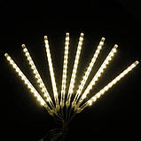 Гірлянда LED для вулиці у формі бурульок довжина 50 см 8 шт. білий теплий, фото 3