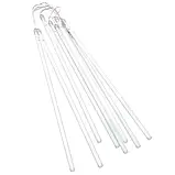 Гірлянда LED для вулиці у формі бурульок довжина 50 см 8 шт. білий теплий, фото 5