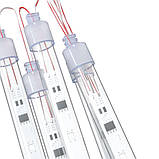Гірлянда LED для вулиці у формі бурульок довжина 50 см 8 шт. білий теплий, фото 6