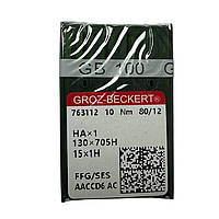 Голки для швейних машин Groz-Beckert HAx1 FFG/SES №80/12