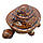 Черепашка керамічна (ворушить лапками) (8х6х5, 5 см) коричнева, фото 2