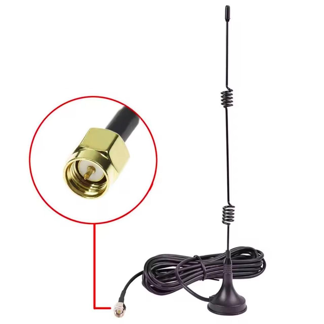 Двохдіапазонна Wi-Fi антена Dlenp 2,4 G/5,8G_2 12 dBi Sma male. Антенний подовжувач з базою, фото 1