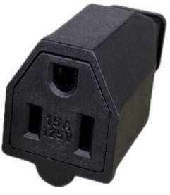 Розетка, адаптер IEС С14 до Nema 5-15R північно американського типу 125 В 15 А