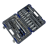 Набір інструментів 1/4" і 1/2" 108 од. Haisser BLACK 70255 напівпрофесійний набір інструментів, фото 2
