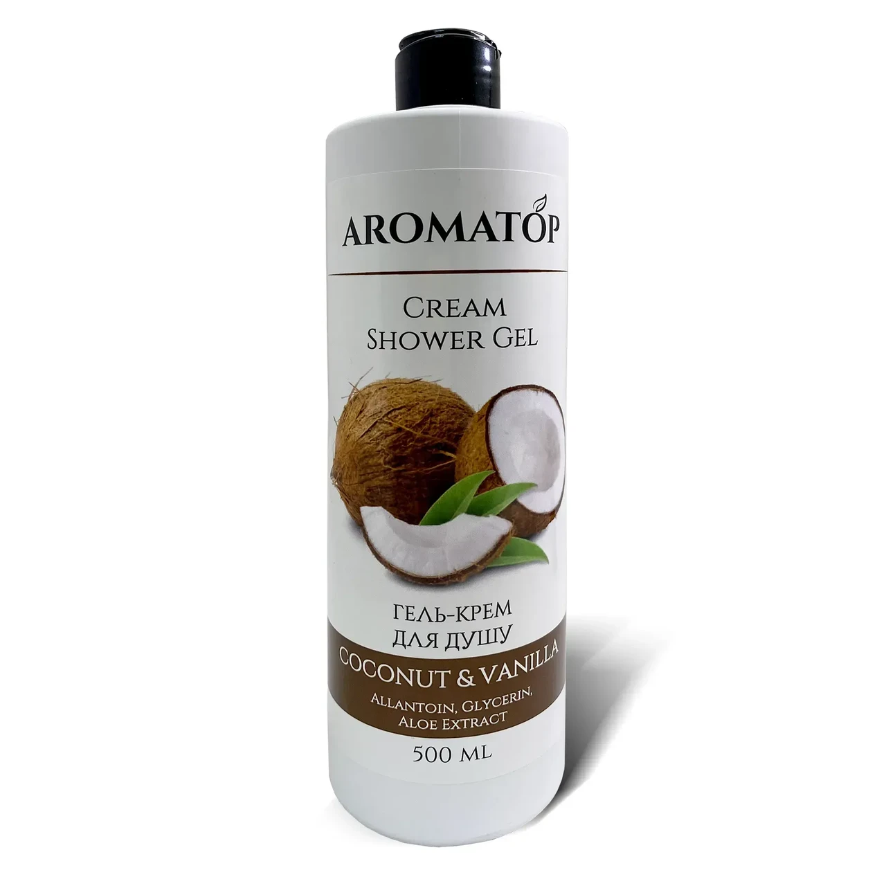 Крем-гель для душу Aromatop кокос - ваніль, 500 мл, фото 1