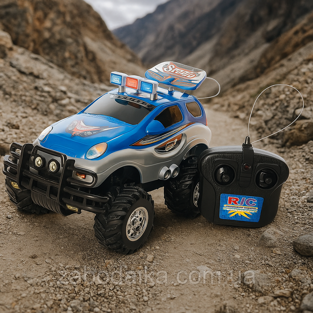Машина джип позашляховик на радіокеруванні великі колеса Тайфун, фото 1