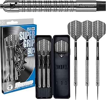 Дротики дартс із вольфраму Supergrip 90% Harrows Англія 25 грам