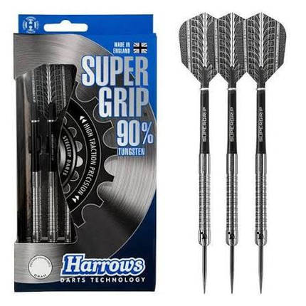 Дротики дартс із вольфраму Supergrip 90% Harrows Англія 25 грам, фото 3