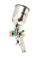 Фарбопульт пневматичний MASTERTOOL HVLP GLAZE ВАЛБ 600 мл Ø 1,3 мм круглий/плоский факел 150-220 л/хв 3-4 бар 80-8907